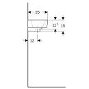Geberit 276140000 Renova Compact HWB, verk. Ausladung
