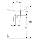 Geberit 296250000 Renova Compact Halbs&auml;ule, wei&szlig;