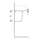 Geberit 296250600 Renova Compact Halbs&auml;ule, wei&szlig;