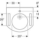 Keramag 402160016 Privo Waschtisch, Varicor, 600x550mm