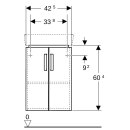 Geberit 862132000 Renova Compact US 42,5cm f&uuml;r Eck-HWB