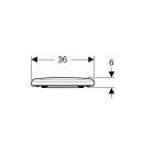 Geberit 573025000 Renova WC-Sitz, Befestigung von oben