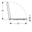 Geberit 573025000 Renova WC-Sitz, Befestigung von oben