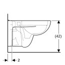 Geberit 20217170600 Plan Renova Plan lave-glace mural pour WC