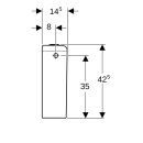 Geberit 229420600 iCon AP-SPK aufges., 2-Mengen-Sp.