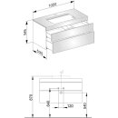 KEUCO 31572110100 Waschtischunterbau Edition 400 31572,