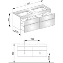 KEUCO 31575170000 Waschtischunterbau Edition 400 31575,