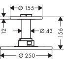 Hansgrohe 35286000 Kopfbrause 250 1jet Axor