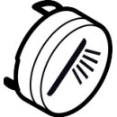 Hansgrohe 9357383880 Bouton poussoir Symbole douchette &agrave; main noble mat