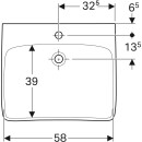 Keramag 258567600 Renova Nr.1 ComfortBasic WT 650x550mm