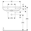 Keramag 258567600 Renova Nr.1 ComfortBasic WT 650x550mm