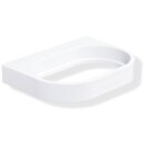 HEWI soap dish holder System 800 K, Plastic pure white