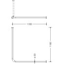 Tringle rid HEWI s 801 E1/2: 1183, rac,