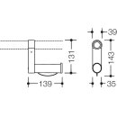 Kit m &agrave; n HEWI porte-pap, l&egrave;vre tendre,