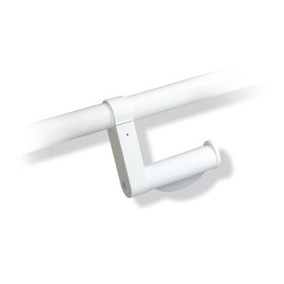 HEWI toilet roll holder f. retrofitting for rail sys dia 33 mm pure white