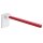 HEWI Folding support rail Mono, length 600 mm, plastic, signal white, coloured bar ruby red