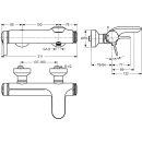 Ideal Standard a4271aaa M&eacute;lange pour robinetterie de bain, Ausld. 168mm,