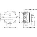 Ideal Standard A4720AA Badearmatur UP MELANGE, Bausatz 2,