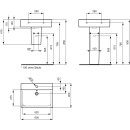 Ideal Standard e772901 Lavabo connect cube, 1Hl., m.&Uuml;l..,