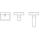 Ideal Standard e772901 Lavabo connect cube, 1Hl., m.&Uuml;l..,