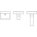 Ideal Standard E811101 Waschtisch CONNECT CUBE, o.Hl.,m.&Uuml;l.,