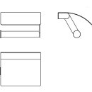 Ideal Standard n1382aaa Porte-rouleau de papier connecter avec le couvercle