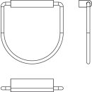 Ideal Standard n1384aaa Anneau porte-serviettes connect pivotant chrom&eacute;