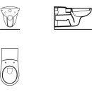 Ideal Standard v340401 Contour de toilette &agrave; chasse deau 21,