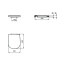 Ideal Standard T639201 WC-Sitz SOFTMOOD, Softclosing,...