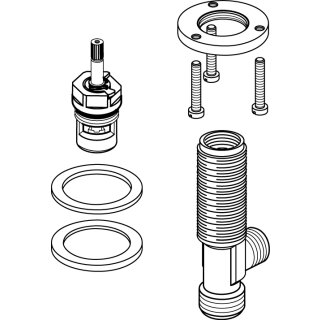 IDEAL STANDARD A860444NU Seitenventil kpl., G1/2, warm