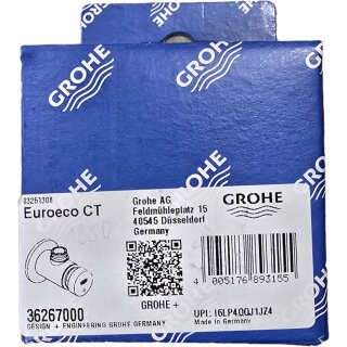 GROHE 36267000 Selbstschluss-Brauseventil Euroeco CT 36267 Aufputz-Montage chrom