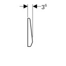 Geberit 115151001  BetPl. Highline, f&uuml;r Sp&uuml;l-Stopp-Sp.