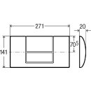 VIEGA 449001 WC Bet&auml;tigungsplatte Standard