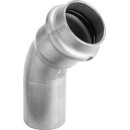 VIEGA 435431 Bogen 45 Grad mit SC Sanpress Inox