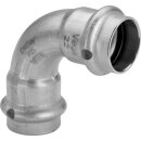VIEGA 435691 Bogen 90 Grad mit SC Sanpress Inox