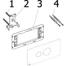 Viega 596347 wc Plaque dactionnement Visign