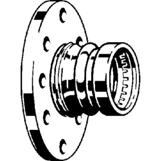 VIEGA 491123 Flanschübergang mit SC 2259.5XLLF