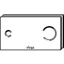 Viega 597481 wc Plaque dactionnement Visign
