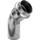 VIEGA 665012 Bogen 45 Grad mit SC Sanpress Inox