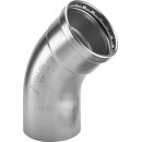VIEGA 665074 Bogen 45 Grad mit SC Sanpress Inox