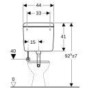 Geberit 127022111 AP127 AP-Sp&uuml;lkasten, Sp&uuml;l-Stopp-Sp