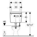 Geberit 127023111 AP127 AP-Sp&uuml;lkasten, Sp&uuml;l-Stopp-Sp