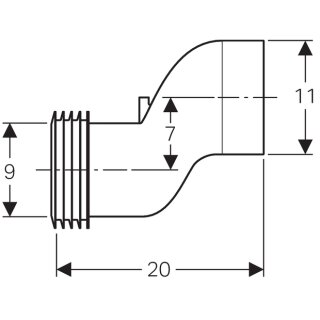 Joint Cuvette WC Geberit Kit de tubulure de raccordement pour WC Suspendu  excentré 7cm 131108111