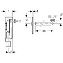 Geberit 151120211 UP-Geruchsverschluss f&uuml;r Waschbecken