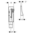 Geberit 152233001 Joint d&eacute;tanch&eacute;it&eacute; UP avec 2 raccords