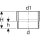 Geberit 359226161 PE &Uuml;bergangsstutzen d110/132