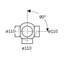 Geberit 367605161 pe Branche boule 88,5Gr triple