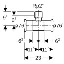 Geberit 31329 Mapress Edelstahl T-St&uuml;ck mit IG