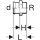 Geberit 31721 Mapress transition en acier inoxydable avec ag