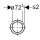 Geberit 32057 Raccord Mapress pour tuyau en acier inoxydable d76,1